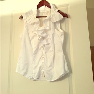 Diane von Furstenberg button down ruffle blouse Diane von Furstenberg button down ruffle blouse