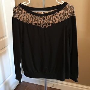 Tresics Leopard detail dolman top