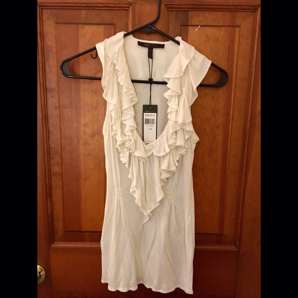 New with tags! BCBG ruffle top