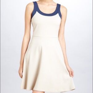 Amy Matto Tan/Navy Blue Dress
