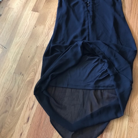 Express Hi-Low Black Dress - Picture 3 of 4