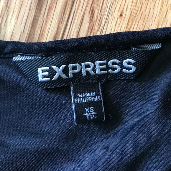 Express Hi-Low Black Dress - Picture 4 of 4