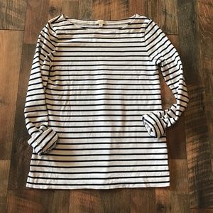 J Crew Stripes Long Sleeve Tee, XS