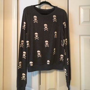 NWT Wildfox skull jumper sweater