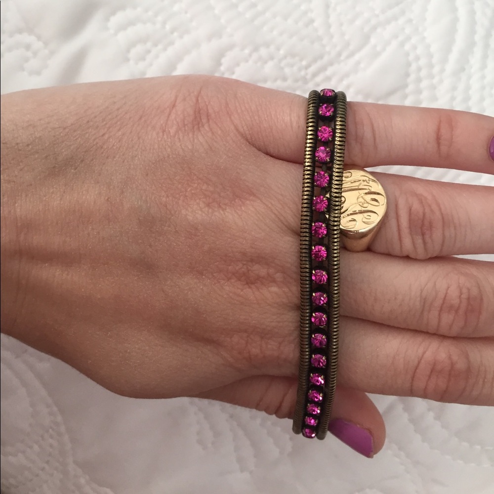 Loren Hope Clara Bracelet in Hot Pink