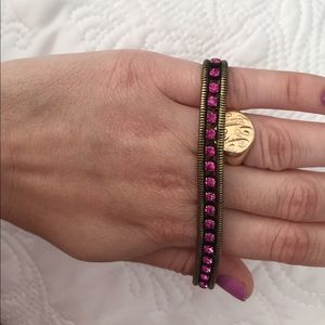 Loren Hope Clara Bracelet in Hot Pink