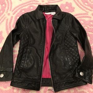 Faux leather jacket