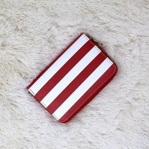 ⭐️ CANVAS CANDY CANE PRINT CLUTCH WALLET