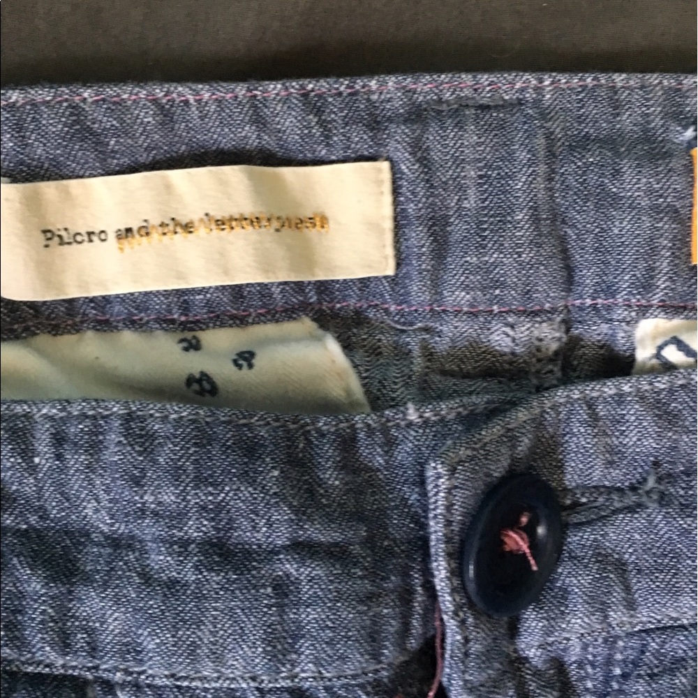 Pilcro (anthropolgie) linen jeans!