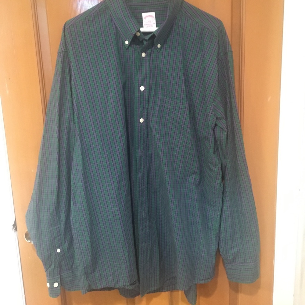 Green/Purple Button Up Shirt