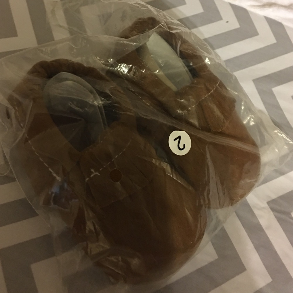 NWT baby moccasins tan