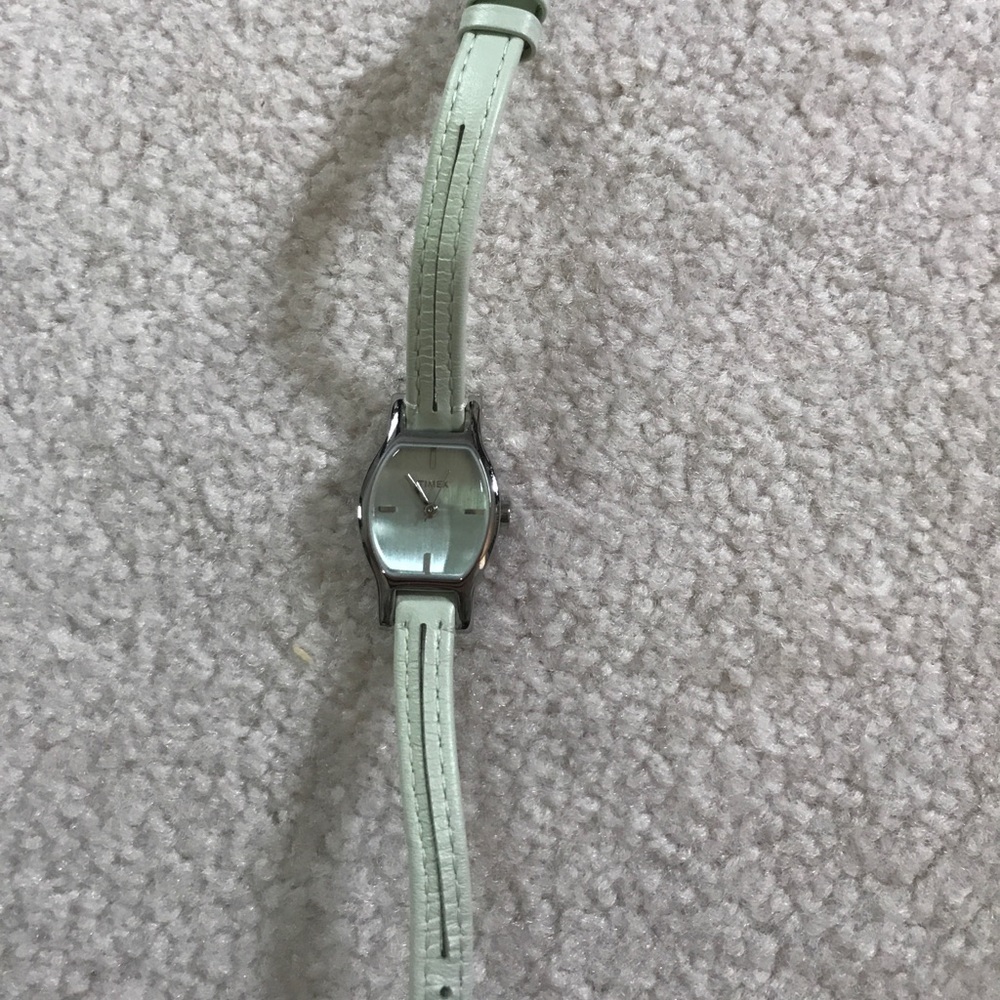 Sea foam Green Timex Watch