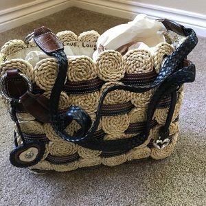 Brighton straw tote bag