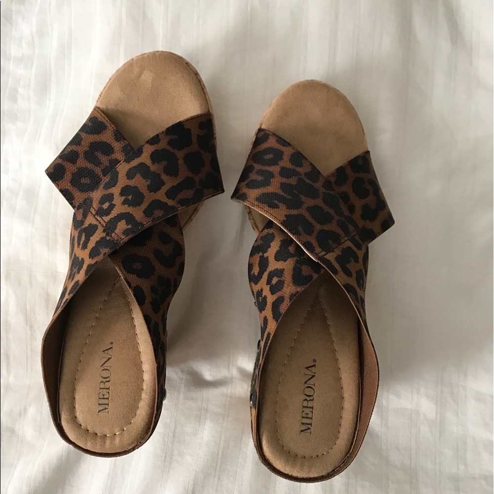 Leopard Wedges