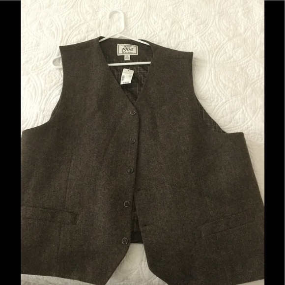 Men's Joesph A Banks Wool Vest - Picture 1 of 3