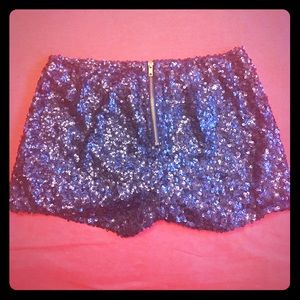 Charolette Russe Sequin Booty Shorts