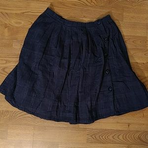 Anthropologie 'Postmark' navy blue skirt!