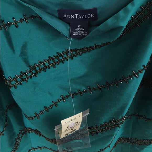 Ann Taylor Strappy Top 100 % Silk ❤️NWT - Picture 2 of 3