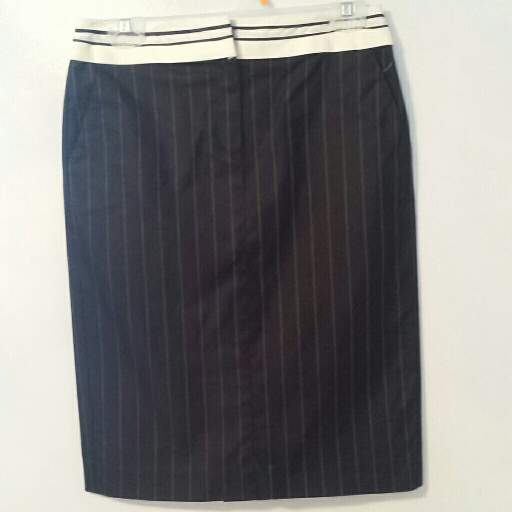 MISS Leslie Copain tuxedo stripe skirt