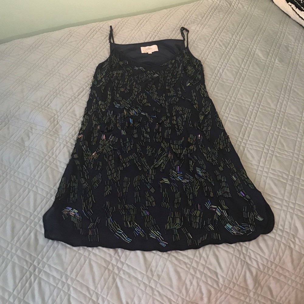 Madison Marcus Beaded Slip Dress XS