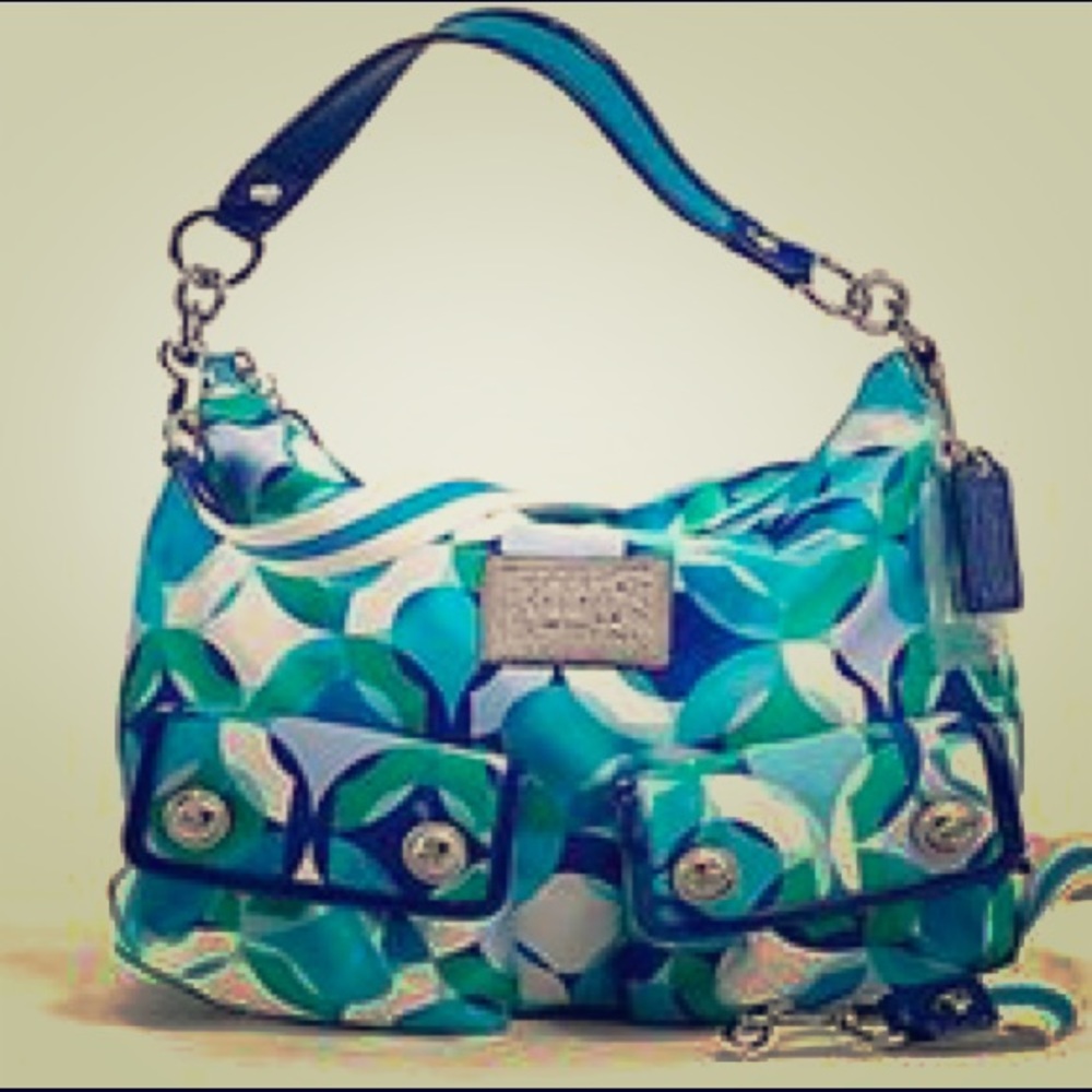 Coach Poppy Kaleidoscope Pocket Hobo style 14740
