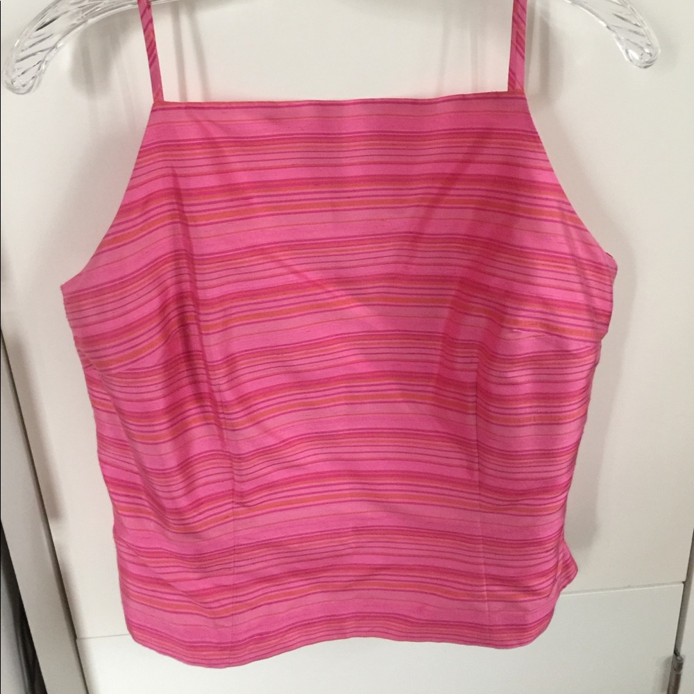 Ann Taylor strappy top 100 % Silk