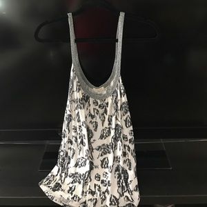 black/white/silver Silence + Noise tank top