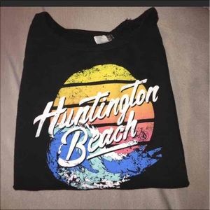 Huntington Beach, CA pullover sweatshirt