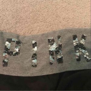 Pink sequin yoga pants