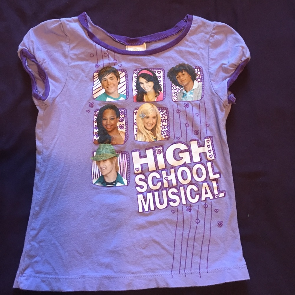 Purple Disney High School Musical Tee 6X