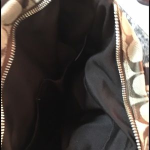 Brown coach shoulder bag