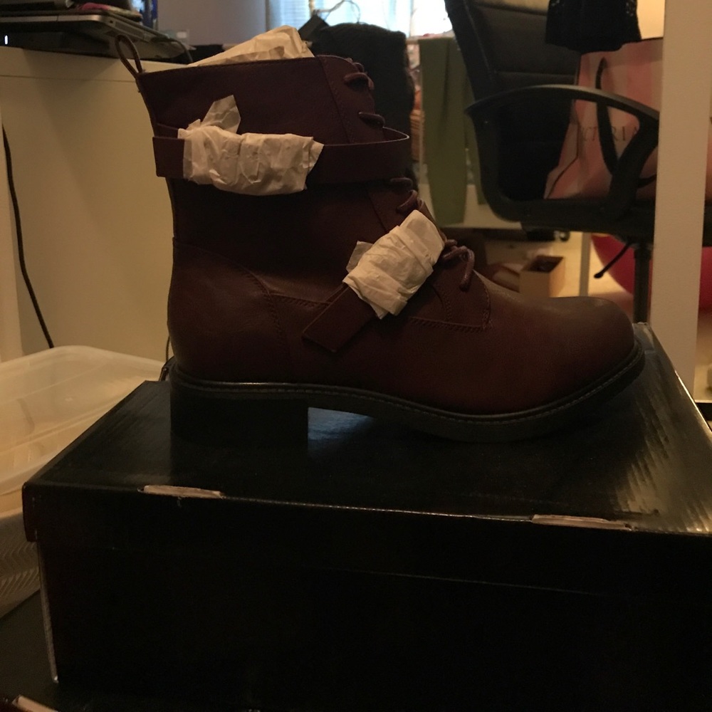 Torrid Oxblood Combat Boot