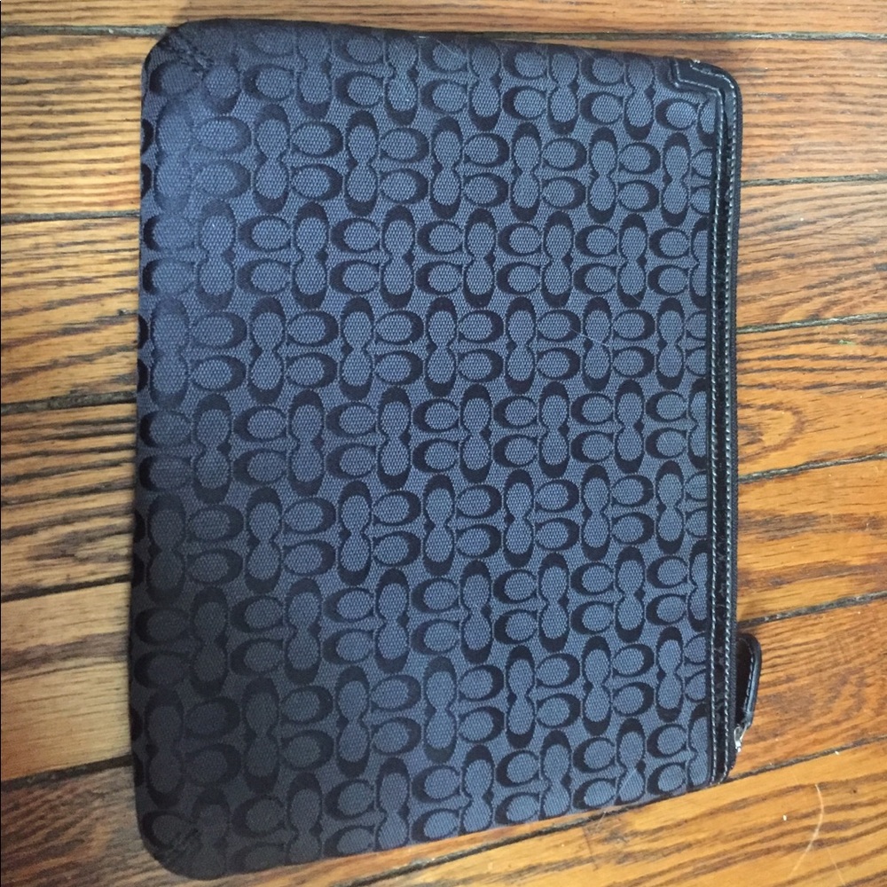 Black Coach Signature Tablet Case