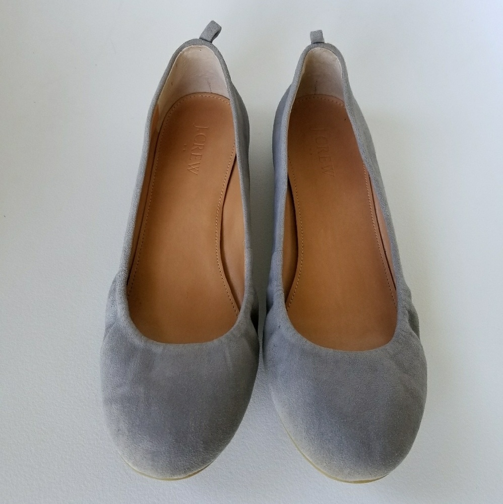 J. Crew Anya suede ballet flats