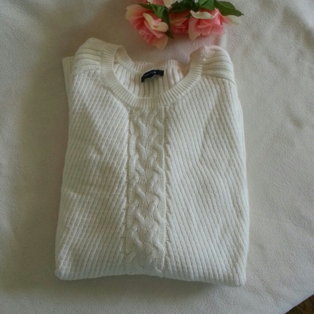 FINAL SALE Nautica Cream 100% Cotton Tunic