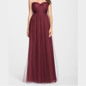 Jenny Yoo Annabelle Convertible Gown Cabernet sz 0