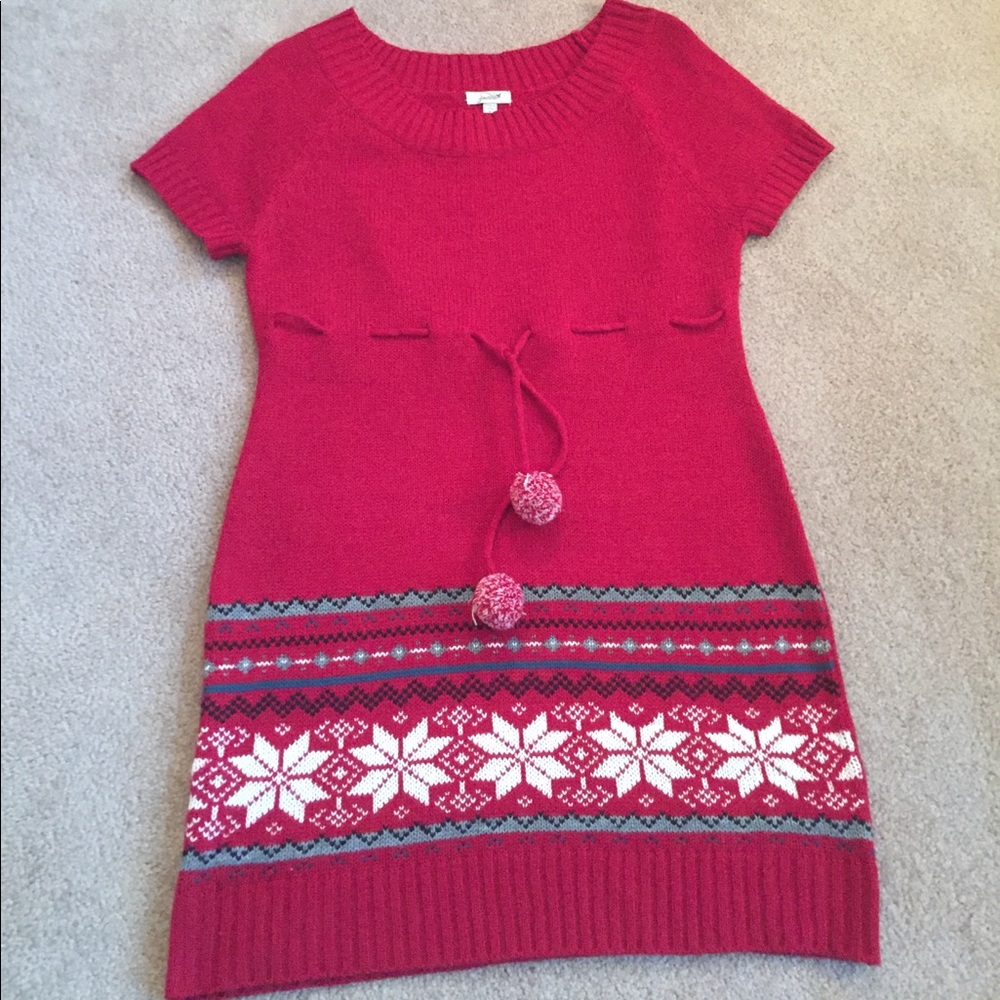 Short Sleeved Sweater Dress
