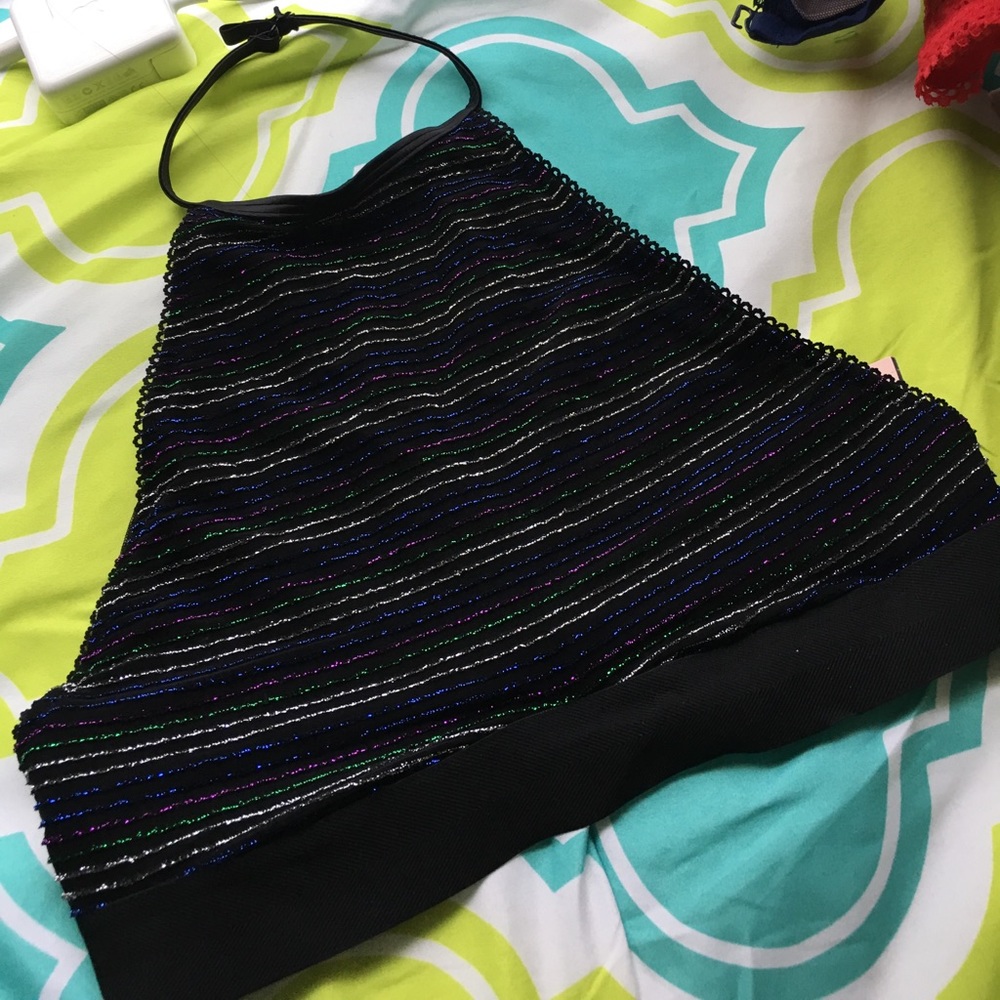 Victoria's Secret backless halter crop top