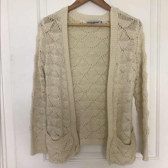 cotton emporium cardigan sweater - Picture 1 of 3