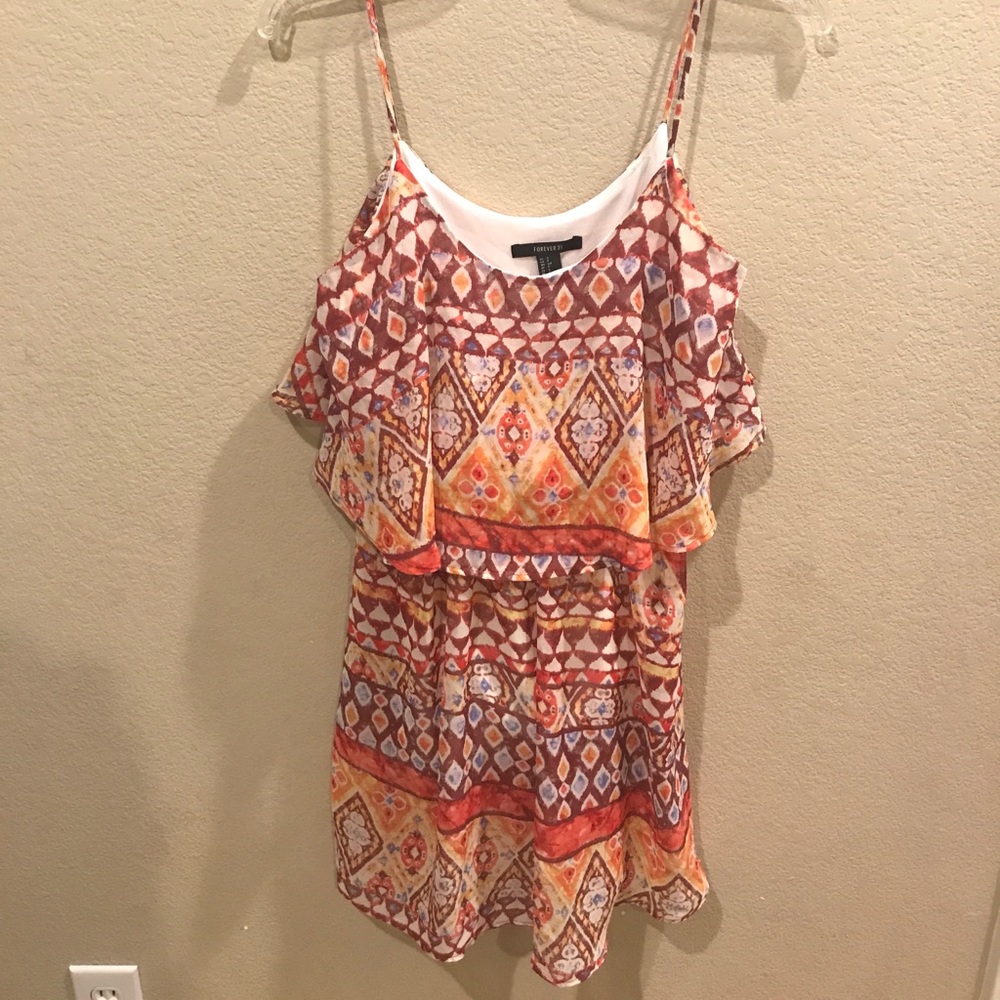 Tribal Pattern Sun Dress (F21)