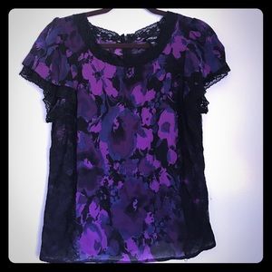 Shirt with lace
