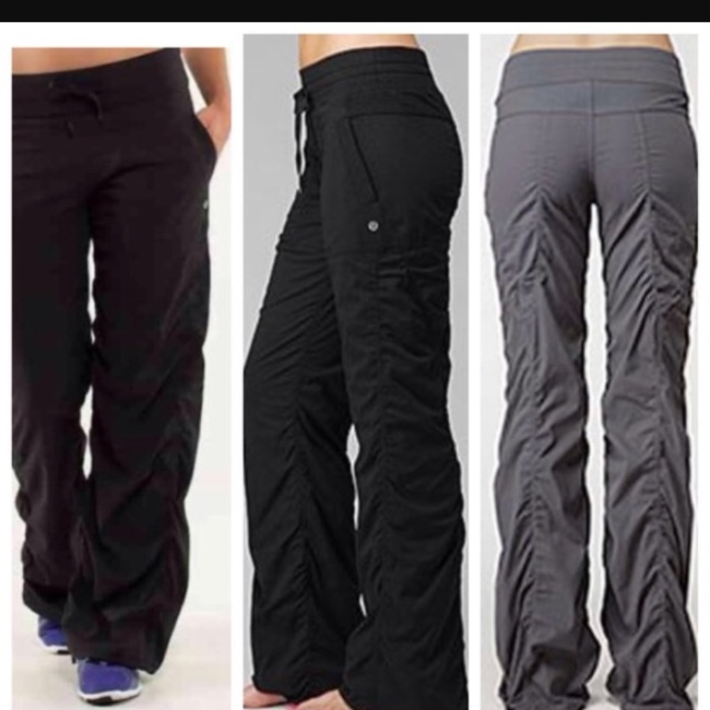 Two pair of Lulu Lemon lined studio pants
