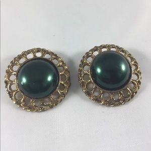 Vintage style clip on earrings.