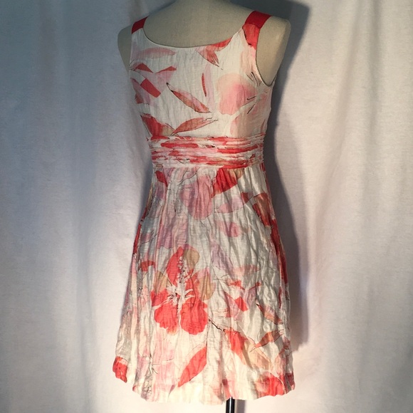 LOFT empire crinkle floral print mini dress - Picture 5 of 8