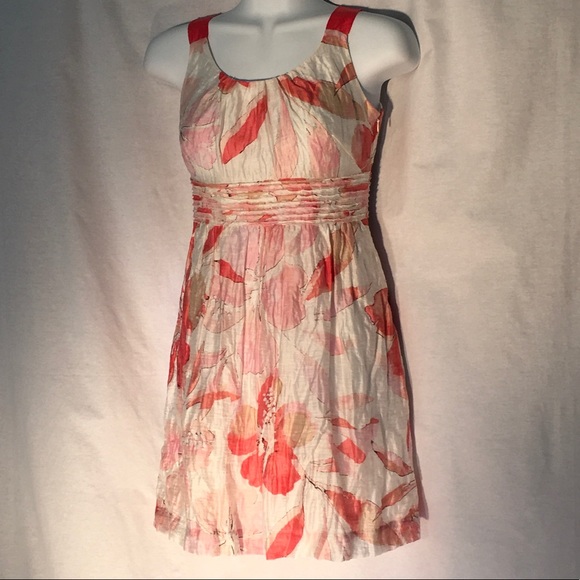 LOFT empire crinkle floral print mini dress - Picture 7 of 8