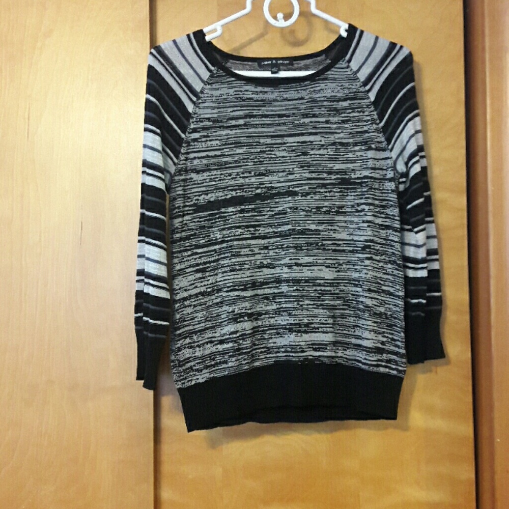 Black and grey sweater