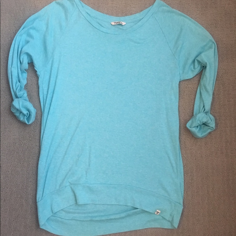 Long Sleeve Blue Top