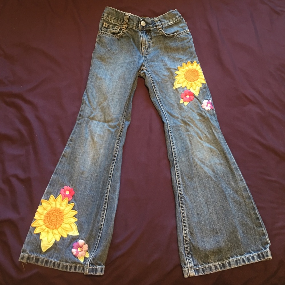 Gymboree flower jeans size 7