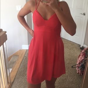 Express size 2 pink summer spaghetti strap dress