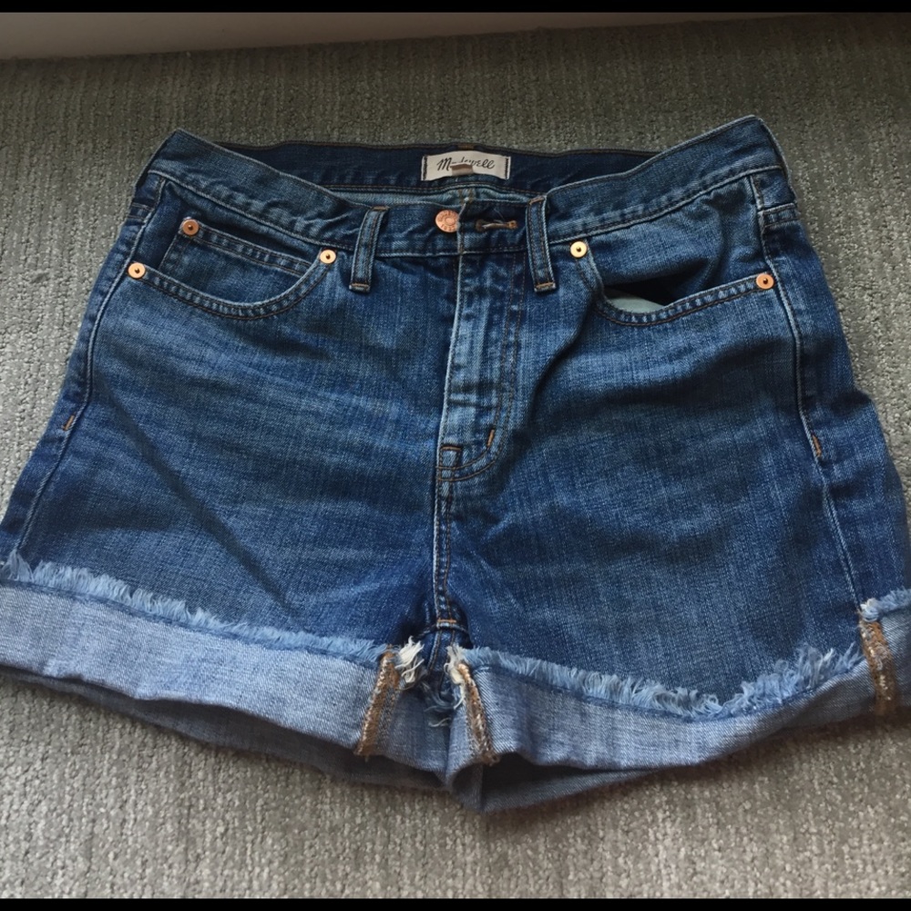 Madewell high waisted jeans shorts